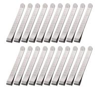 20PCS Fabric Sewing Machine Clips Metal Hemming Clips 3" Measurement Scale Hemming Quilting Craft Projects Clip and Marking Function