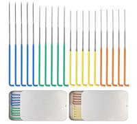 20Pcs Felting Needles, 2 Types Needle Felting Needles Tool with Storage Box