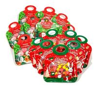 20PCS Festive Self-Seal Treat Bags, Self-Seal Christmas Treat Bags，B | Christmas Gift Bags Xmas Candy And Cookie Bag, Easy Fill & Seal Treat Bag For Xmas Celebrating