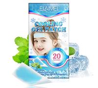20Pcs Fever Cooling Gel Patches for Kids & Adults, Relief Cooling Sheets for Headaches, Overheating, Heat Stroke, Long-Lasting, Safe & Drug-Free, Easy to Apply