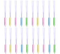 20pcs Fiber Optic Lights LED Fiber Optic Wand 3 Lighting Modes Lights with Lanyard and Button Battery Colorful Flashing Led Wands for Party Concert New Year Party
