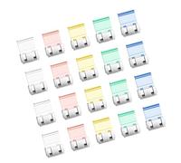 20Pcs File Paper Clips Push On Clip Light Weight Document Clips for School Office Documents Paper Management Clear File Folder for Workplace
