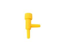 20pcs Fish Container Regulator Valve Air Volume Control Oxygen Pipe Pump Household Aquarium Accessories Supplies(Yellow)