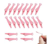 20pcs Fish Mouth Shaped Needle Threading Tool, Simple Needle Threader Tool, Securely Fix The Needles to Prevent It from Falling Off, Suitable for Eyelet Embroidery, Knitting and Sewing