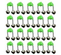 20Pcs Fishing Twin Bells Bites Alarm Lures, Clip on, A