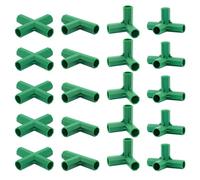 20PCS Fitting 11MM 4 Types Stable Support Heavy Duty Greenhouse Frame Building Connector Suitable for Grape Trellis Sunscreen Shed Gardening