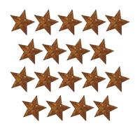 20pcs Five Pointed Star Hanging Ornament Brown Iron Decorative Piece