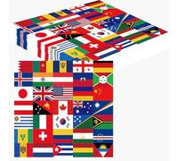 20pcs Flag Paper Napkin 33x33CM,Soft Flag Football Disposable Luncheon Paper Party Serviettes Tableware for Birthday,Soccer,World Cup,BBQ,Parties Dinner Nations Party Serviettes Napkins