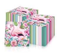 20pcs Flamingo Party Napkins,Recycled,2-Ply, Recycled,13" x 13",Cocktail Napkins Dinner Napkins,Soft Paper Napkins Serviettes Tableware for Birthday Party, Hawaii, Flamingo Themed Party Decorations