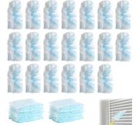 20PCS Flash Dust Magnet Refill Detachable Easily Adsorbs Dust Dusters for Cleaning Soft and Fine Disposable Pledge Fluffy Dusters Refills for Cleaning Blinds Office Home Fans Dust Dirt