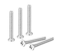 20Pcs Flat Round Head Screws 304 Stainless Steel Phillips Drive Machine Hardware Fastener For Connection(M1.4-0.3 x 8mm)
