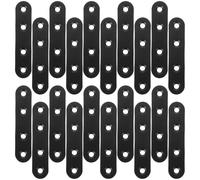 20pcs Flat Straight Brace Bracket Stainless Steel with M4x16 Screws | Multi-surface Compatibility for Metal and Structural Frames, User Friendly Design, for Home Interiors and Workshop Projects