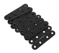 20pcs Flat Straight Brace Brackets 2.99x0.63 Inch with M4x16 Screws | Heavy Duty Metal Construction, Polished Sl inish, for Furniture Repair and Cabinet Joining Tasks