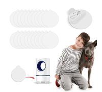 20Pcs Flea Trap Sticky Discs,White Sticky Pads for Flea & Fly Control, Pet House Living Room Hallway Pest Glue Traps