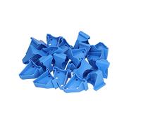 20Pcs Flooring Spacer Set, ABS Floor Installation Tool Kit for Composite Plank, Plastic Floor Spacer with 1/4in and 1/2in Gap, Triangle Structure for Firm Fixing, Blue