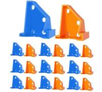 20pcs Flooring Spacers for Laminate and Hardwood Floor Installation, 1/4 inch & 1/2 inch Gap Tools, Reusable ABS Leveling Wedge Kit for Vinyl, Floating Floor(Yellow)
