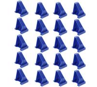 20pcs Flooring Wedge Installation Tool Reusable Blue PP | Large Geometric Shape, Maintains Expansion Gaps, Includes 1/2 and 1/4 Spacers, Suitable for Vinyl Planks and Baseboards