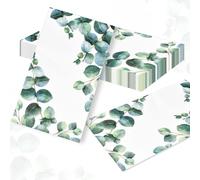 20Pcs Floral Napkins Sage Green Napkins Patterned Disposable Serviettes for Green Birthday Baby Shower Bridal Shower Wedding Anniversary Decoration