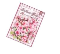 20Pcs Flower Leaf Sticker Water Resistant PET Decorative for Scrapbooking Notebook Journal Water Bottle Laptop Scrapbooking Decorative