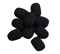20Pcs Foam Microphone Windscreen Microphone Windshiled Cover Foam Headset Microphone Sponge Foam Cover Shield Protection(Black)