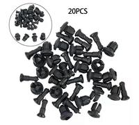 20pcs For Honda Fairing Clips For Honda Blackbird CBR1100XX 97-07 Bodywork B46 Black Honda Pan-European ST 1300