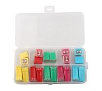 20pcs For Mini Square Automotive Fuse Kit With Plastic Box For Car Truck 20a 30a 40a 50a 60a Assorted Set Extra Fast Acting Protection