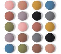20Pcs Fridge Magnets Cute, Strong Refrigerator Magnets Aesthetic,10 Colours Heavy Duty Magnets, Round Matte Magnetic Push Pins, Cute Strong Whiteboard Magnets for DIY Kitchen Office Locker