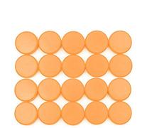 20Pcs Fridge Magnets Whiteboards Notice Board Planning Magnet Magnetic Button Round Plastic Covered 30mm Orange
