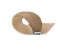 20Pcs Full Shine Remy Tape In Hairs Extensions，Double Sided Seamless Skin Weft Silky Straight Human Hair Extension(Caramelized,22 inch)