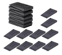 20PCS Furniture Levelers Pads, Flexible Table Leveling Shims, Waterproof, Non-slip, Stackable Level Wedges for Chairs, Cabinets, Tables, Black