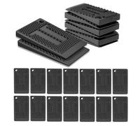 20pcs Furniture Levelers Pads,Plastic Wedges,Levelling Feet Shims,Non-Slip Flexible Levelers Pads Rubber Feet,Flexible Rubber Table Leveling Shims for Leveling Tables,Chair,Fridge,Cabinets(black)