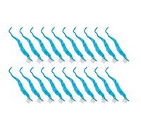 20pcs Furry Soft Plush Cute Sensory Toy for Kids Cat with Bright Colors Bendable Design Funny Party Favor (Light Blue)