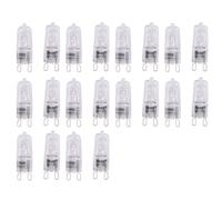 20Pcs G9 Halogen Light Bulbs,60W Clear Lamps Dimmable,2800K