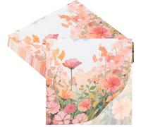 20pcs Galsang Flower Paper Serviettes Napkins,Floral Luncheon Napkins Tea Party Napkins Decorations,Disposable Party Serviettes Tissue Table Decorative for Picnics,Tea Parties,Birthday,Wedding Decor