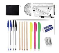 20Pcs GCSE Complete Exam Stationery Set, Stationary Set for School Exams