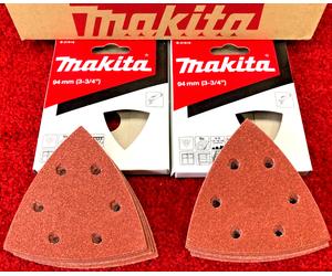 20pcs Genuine Makita 94mm Multi Tool Sanding Paper Red Sheets Delta DTM50 DTM51