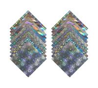 20PCS Glittering Craft Paper 10 Color Shimmering Sheet for Art Scrapbooking Classroom Holiday Decoration Paper for