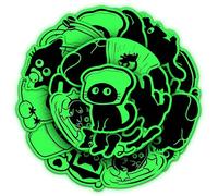 20pcs Glow in the Dark Cat Stickers, Luminous Feline Decals for Laptops, Water Bottles, Luggage, Journals, Scrapbooks, Notebooks,Helmets,Bumpers,Walls,Windows,Phones,Guitars,Skateboards,Bikes,Cases