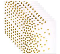 20Pcs Gold Party Napkins Disposable, Cocktail Serviettes Napkin, Birthday Golden Wedding Anniversary Napkin, Baby Shower Paper Napkins, Gold Dots Bridal-Napkin