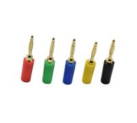 20pcs Gold plated 2mm Banana jack For Speaker Amplifier Test Probes Connector(20 red)