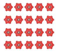 20Pcs Golfs Shoe Spikes Cleats Nonslip Golfs Spikes Pin Replacement Studs Fast Twists Turn Screw Studs Shoe Replacement Screw Nails