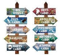 20pcs Greek Mythology Arrow Signs, Htabiol Greek Gods Arrow Signs, Greek Mythology Party Decorations, Greek Gods Decor, Suit for Greek Gods Birthday Party, Percy Jackson Party, Camp Half Blood Party