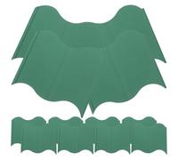 20pcs Green Pp Garden Fence Border Decorative Lawn Edging