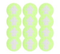 20pcs Green Reflective Trail Markers PVC Adhesive Arrow Signs | Direction Indicators, Quick Stick-on Setup, Concrete Surfaces and Walls, Hiking Routes, Stairway Areas