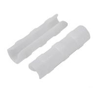 20Pcs Greenhouse Film Clips for 19mm 20mm 25mm Pipe Frame, ABS Plastic Fixed Clamps to Secure Tunnel Cover and Shade Net, Rust Resistant Garden Hose Clamp (Black)(White 19mm)