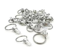 20pcs Greenhouse Screws and Rings Hammer Head Screws with Nuts and Ring Eye for Climbing Plants Building Greenhouse