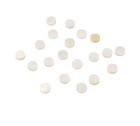 20Pcs Guitar Position Marker Inlay Fingerboard Dots, White Shell Fretboard Markers for Guitar Bass Ukulele, Mini Self - Adhesive Dot Set for Instrument Neck Positioning (5mm / 0.2in)