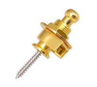 20Pcs Guitar Strap Lock Buttons Pins Premium Tail Nail Electric Acoustic Ukulele for Electric Acoustic & Bass Guitars(Gold)