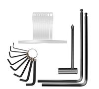 20Pcs Guitar Trusses Rod Allen Wrench Set Fretboard Radius Gauges Guitar Neck Adjust Repair Tool For Guitar Maintenanace