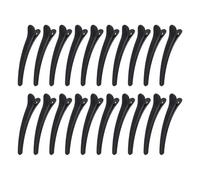20PCS Hair Clips for Styling Sectioning Duck Billed Non Slip No-Trace Hair Clips 7.5cm/2.95'' Matte Black Plastic Hairdressing Sectioning Clip for Hairdresser Women Men Professional Salon